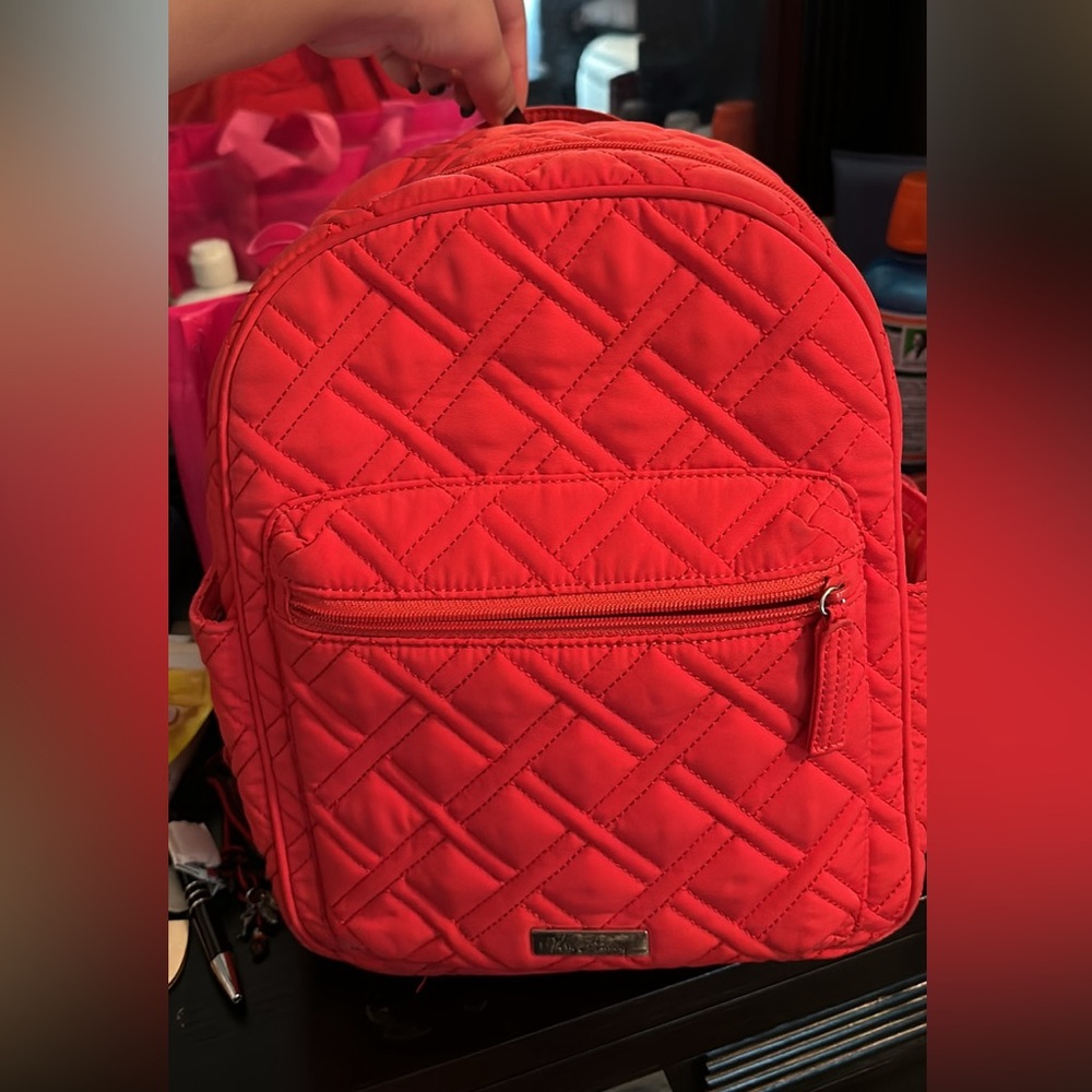 Vera Bradley Red Backpack with Red wallet